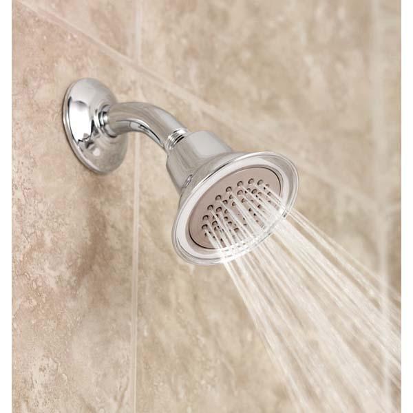 Moen® CL6303 Showerhead, 2.5 gpm, 1-Spray, Wall Mounting, 3-1/2 in Head, Chrome
