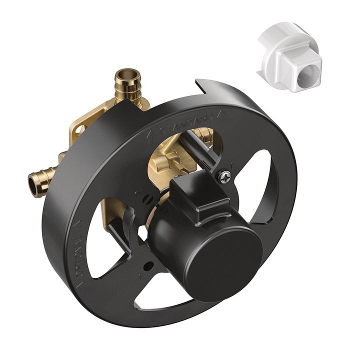 Moen® Posi-Temp® FP62325PF Pressure Balance Valve With Adjustable Temp Limit Stop, 1/2 in, Crimp Ring PEX, Brass Body