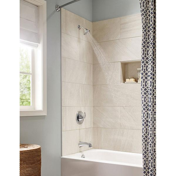 Moen® Posi-Temp® Glyde™ T2741 Valve Trim, 1/2 in, CC x IPS, Lever Handle, 1-Handle -Handle, Metal, Chrome-Plated