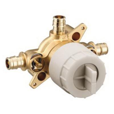 Moen® U130CXS Shower Mixing Rough-In Valve, 1/2 in Inlet, 1/2 in Outlet, 200 psi, Brass Body