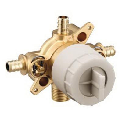 Moen® U140XS 4-Port Rough-In Valve, 1/2 in Inlet, 1/2 in Outlet, 300 psi, Brass Body, Plain thumbnail 2