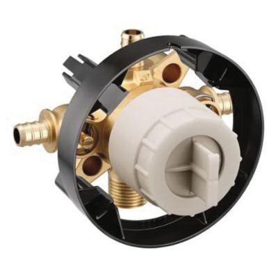 Moen® U140XS 4-Port Rough-In Valve, 1/2 in Inlet, 1/2 in Outlet, 300 psi, Brass Body, Plain