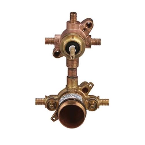 Moen® M-CORE™ U232XS Transfer Valve, 1/2 in Inlet, Crimp Ring PEX Inlet, 1/2 in Outlet, Crimp Ring PEX Outlet, Brass thumbnail 2