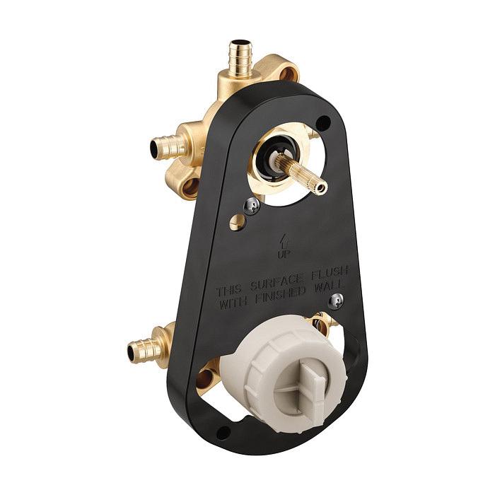 Moen® U362XS Transfer Valve With Pressure Balancing Stop Volume Control, 1/2 in Inlet, PEX Inlet, 5-Way, Brass