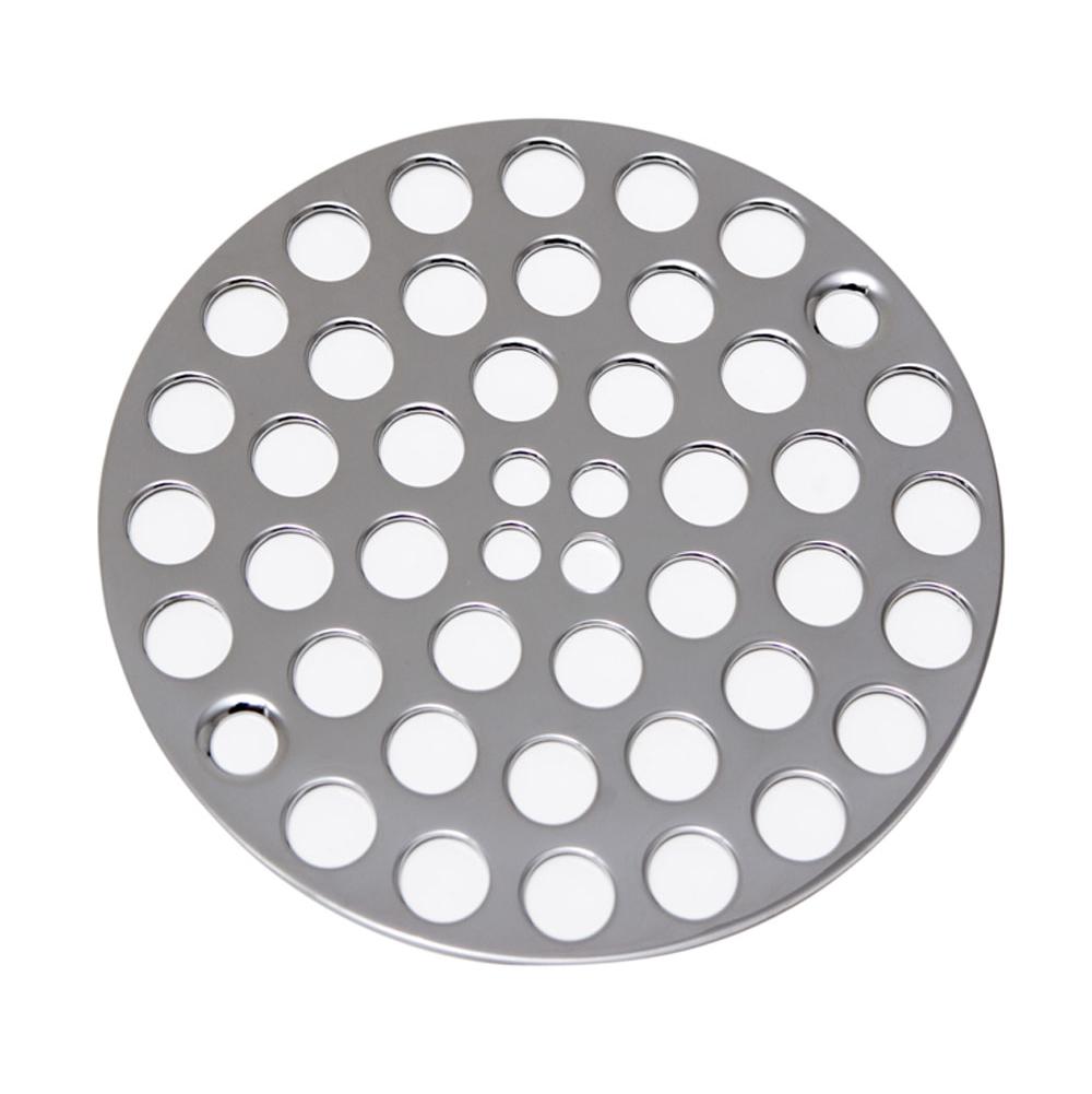 4-1/4 in. Tub and Shower Drain Cover for 3 in. Opening in Brushed Nickel