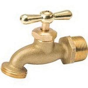B&K 103-004 Brass Standard Hose Bibb, 3/4 inch x 3/4 inch, MNPT x Hose Threaded