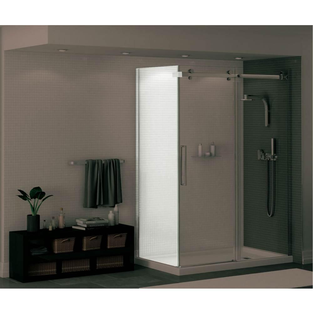 MAAX® 138998-900-340-000 Halo Return Panel With Clear Glass, Matte Black thumbnail 4