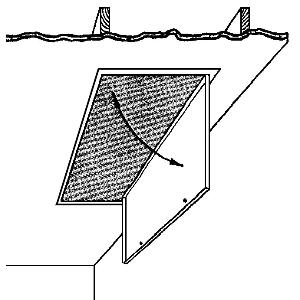 M&M MP-MAD2424 Maintenance Access Door, 24 in L, 24 in W, Metal