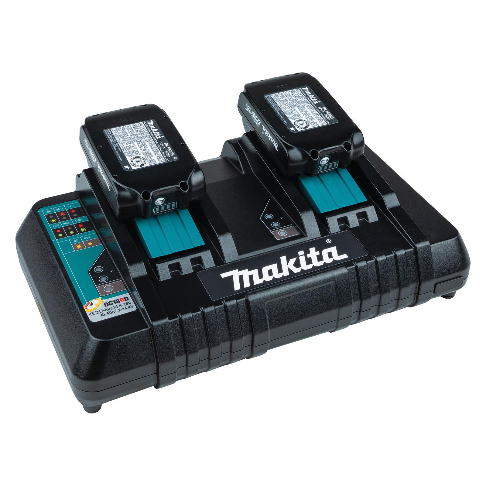 Makita® DC18RD Rapid Optimum Charger, 120 VAC, 1.5 Ah, 2 Ah, 3 Ah, 4 Ah, 5 Ah, 6 Ah Battery Capacity, 18 VDC Battery thumbnail 3