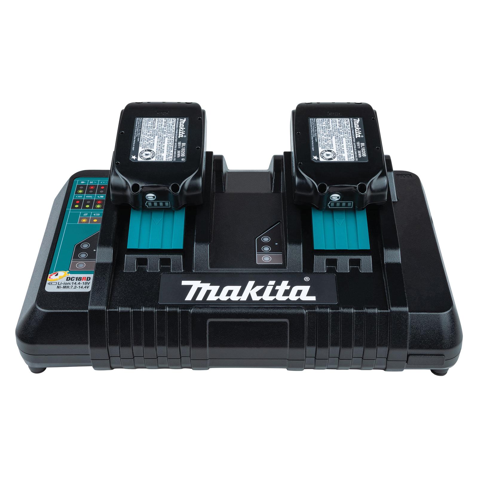 Makita® DC18RD Rapid Optimum Charger, 120 VAC, 1.5 Ah, 2 Ah, 3 Ah, 4 Ah, 5 Ah, 6 Ah Battery Capacity, 18 VDC Battery thumbnail 4