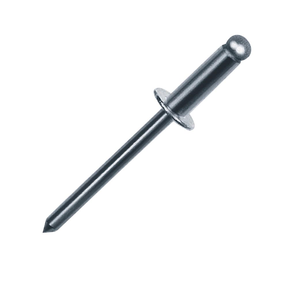 Malco® SS42DJ-1M Blind Rivet, 0.232 in L, 1/8 in Dia, 0.063 to 0.125 in Grip, Steel