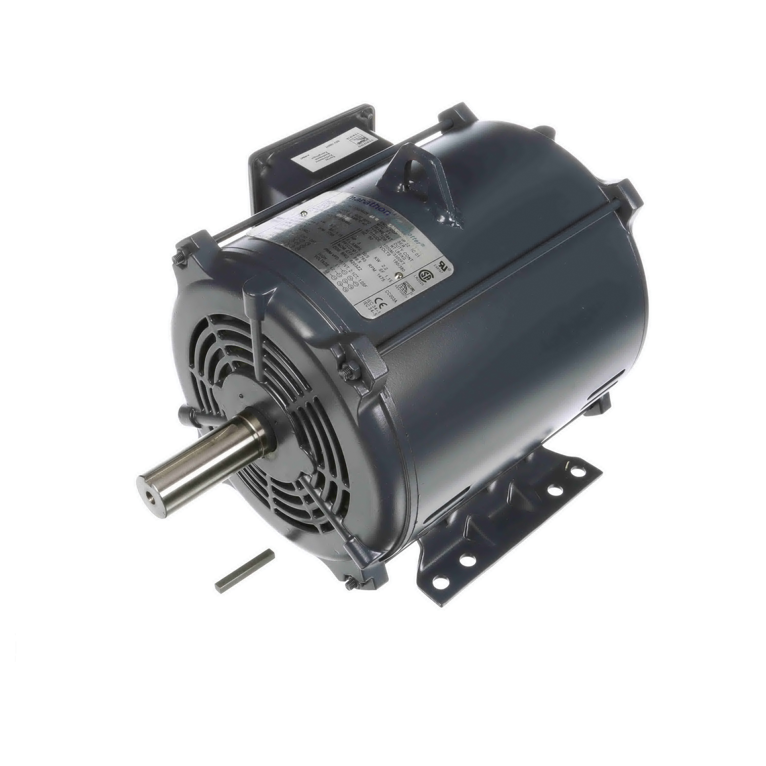 Marathon® Globetrotter® GT0013A General Purpose Motor, 208 to 230/460 V, 6.6/13.2 to 14 A, 3.7 kW, 5 hp, 60 Hz