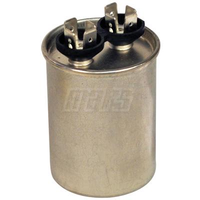 Mars&reg; Blue Box 12097 Motor Run Capacitor, MFD Rating: 7.5 uF, 370 V, Round, 1-3/4 in Dia, 4 in H