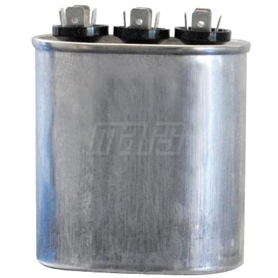 Mars&reg; 12775 Motor Run Capacitor, MFD Rating: 55+5 uF, 440 V, Oval, 5-1/4 in H, 2.806 in W, 1.806 in D