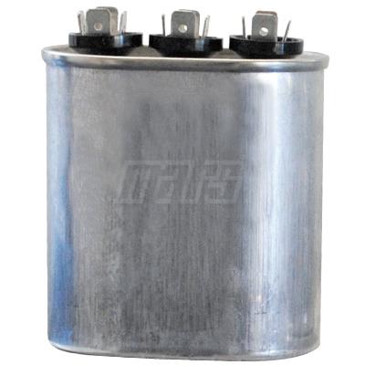 Mars&reg; 12890 Run Capacitor, MFD Rating: 45+5 uF, 370/440 VAC, Oval, 5-1/4 in H, 2.806 in W