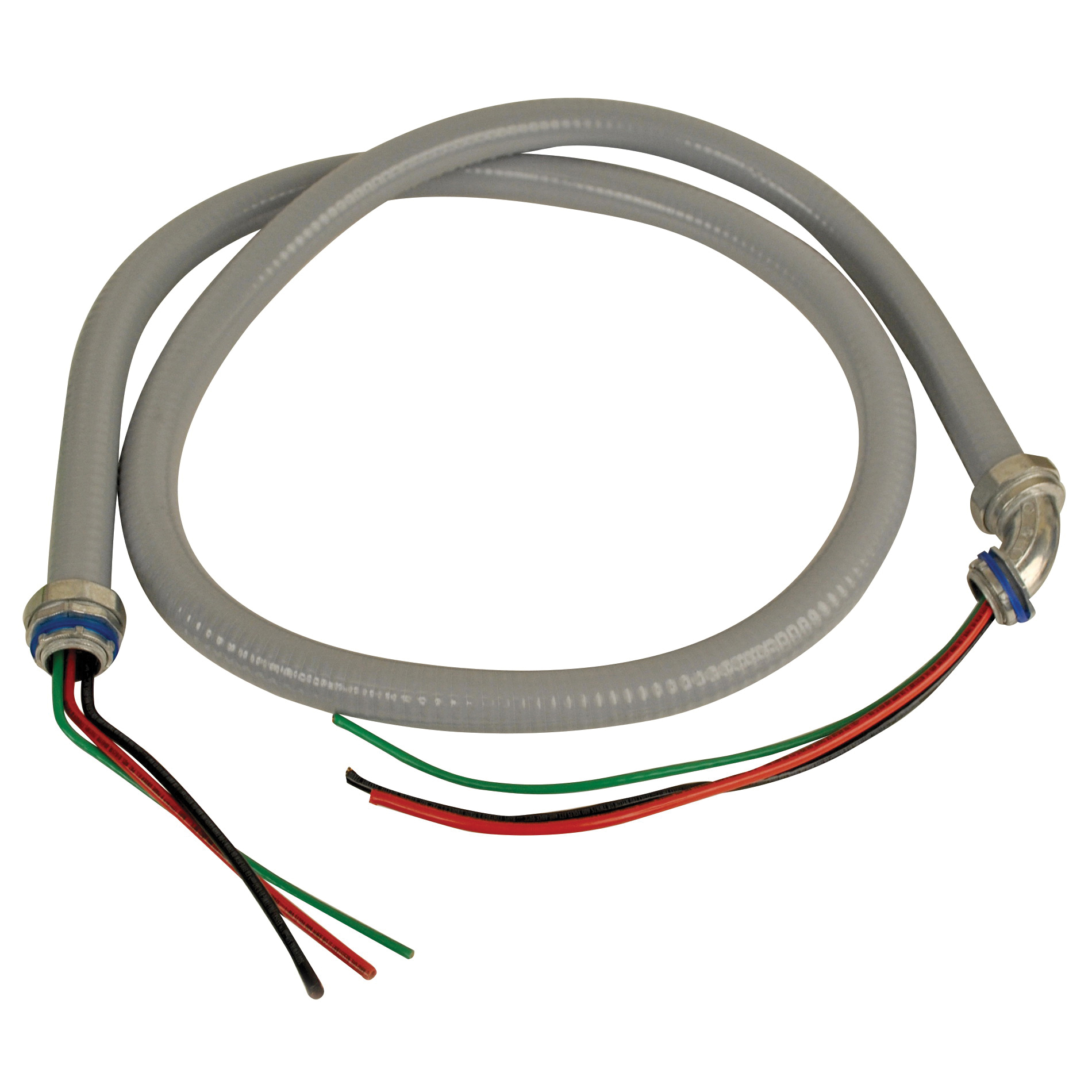 Mars® 84136 Whip, 3-Conductor, 10 AWG Conductor, 6 ft L, For Use With: Non-Metallic Liquid-Tight Flexible Conduit