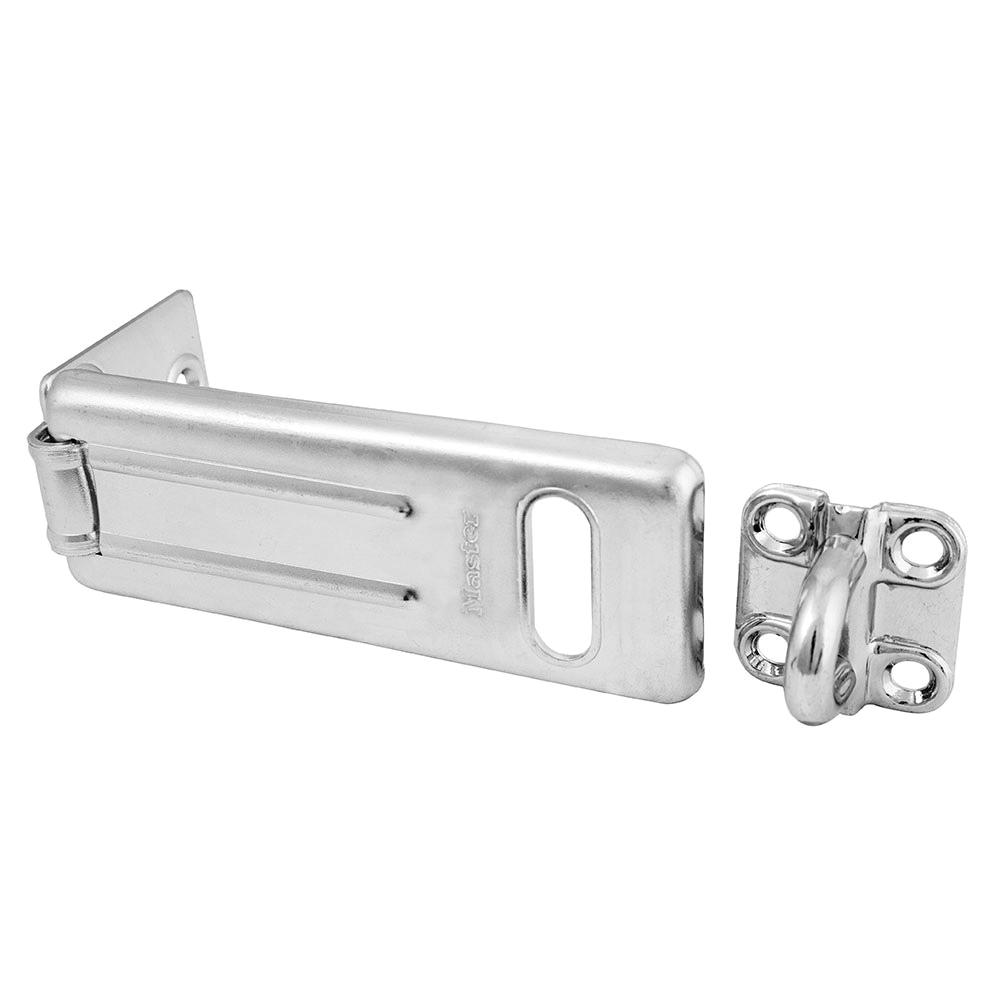 Master Hash Lock Hasp and Hasp Lock, 4-1/2 in L Hasp, 1/2 in Max Shackle D...