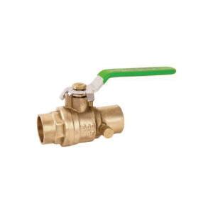 Matco-Norca™ 754DC4LF 3/4 inch Compression 3.13 inch L x 2.29 inch Center to Top Forged Brass Full Port Lead-Free Ball Valve