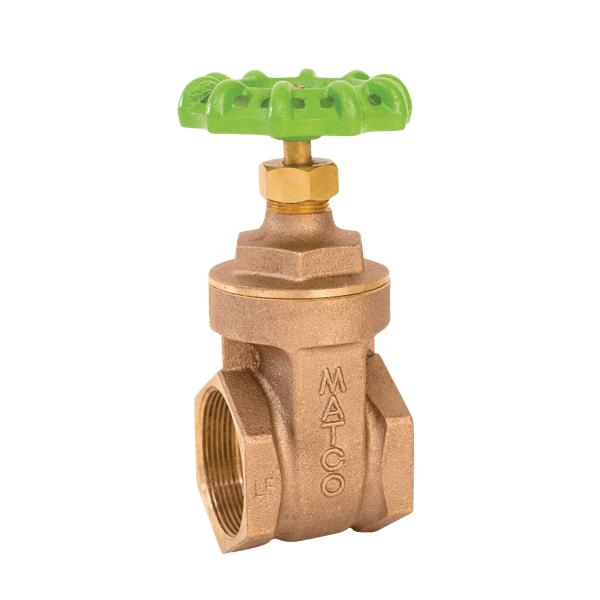 Matco-Norca™ 2 inch Bronze Full Port Gate Valve, Lead-Free, 503T08, FIP x FIP