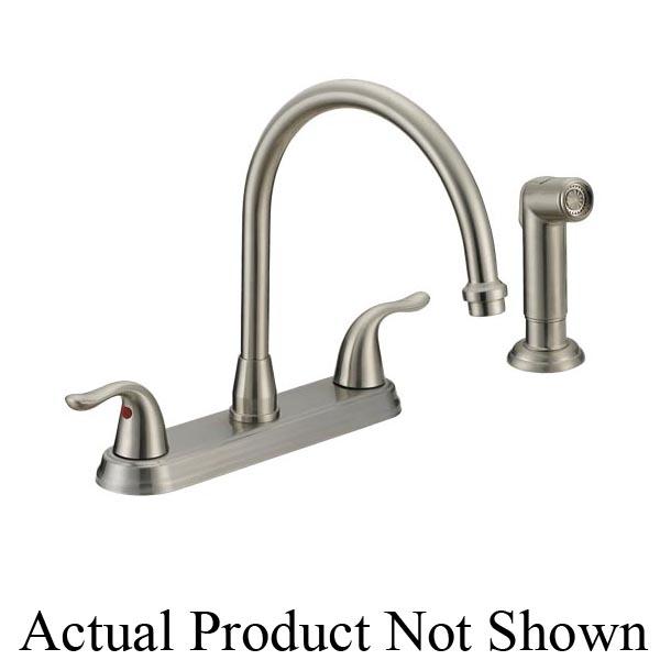 Matco-Norca™ Kitchen Handle, 2.2 gpm, 2 Handle Kitchen Faucet, Stainless Steel