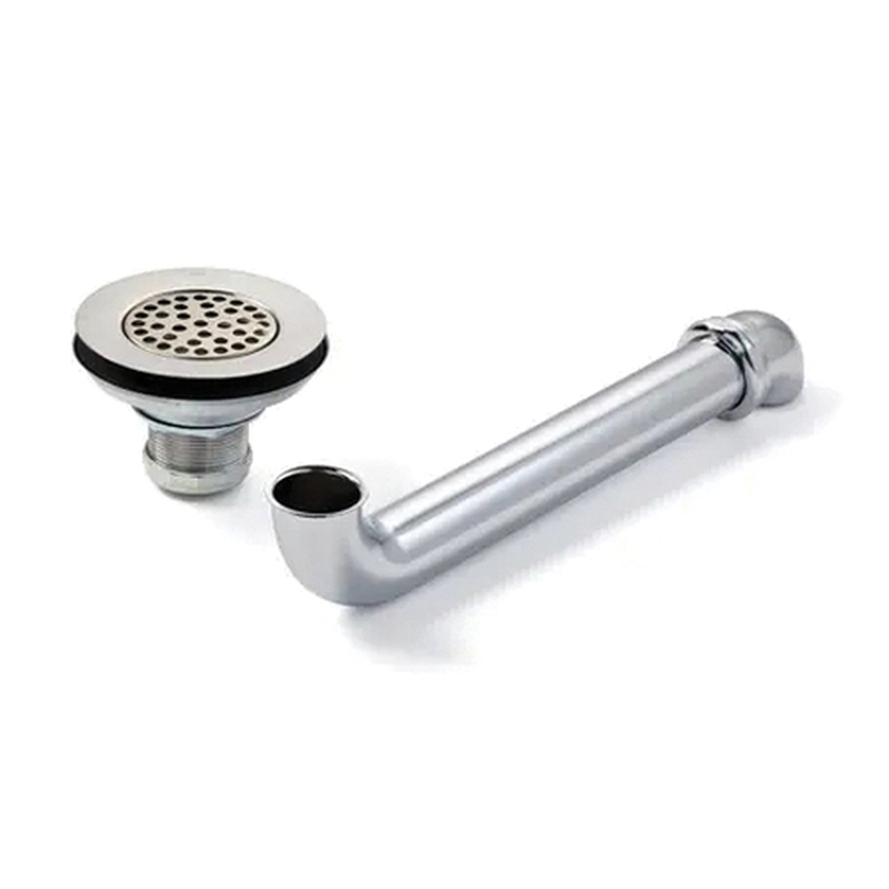 McGUIRE™ 1-3/4 inch ID x 4-1/2 inch OD x 7 inch H Chrome Plated Brass Offset Sink Strainer