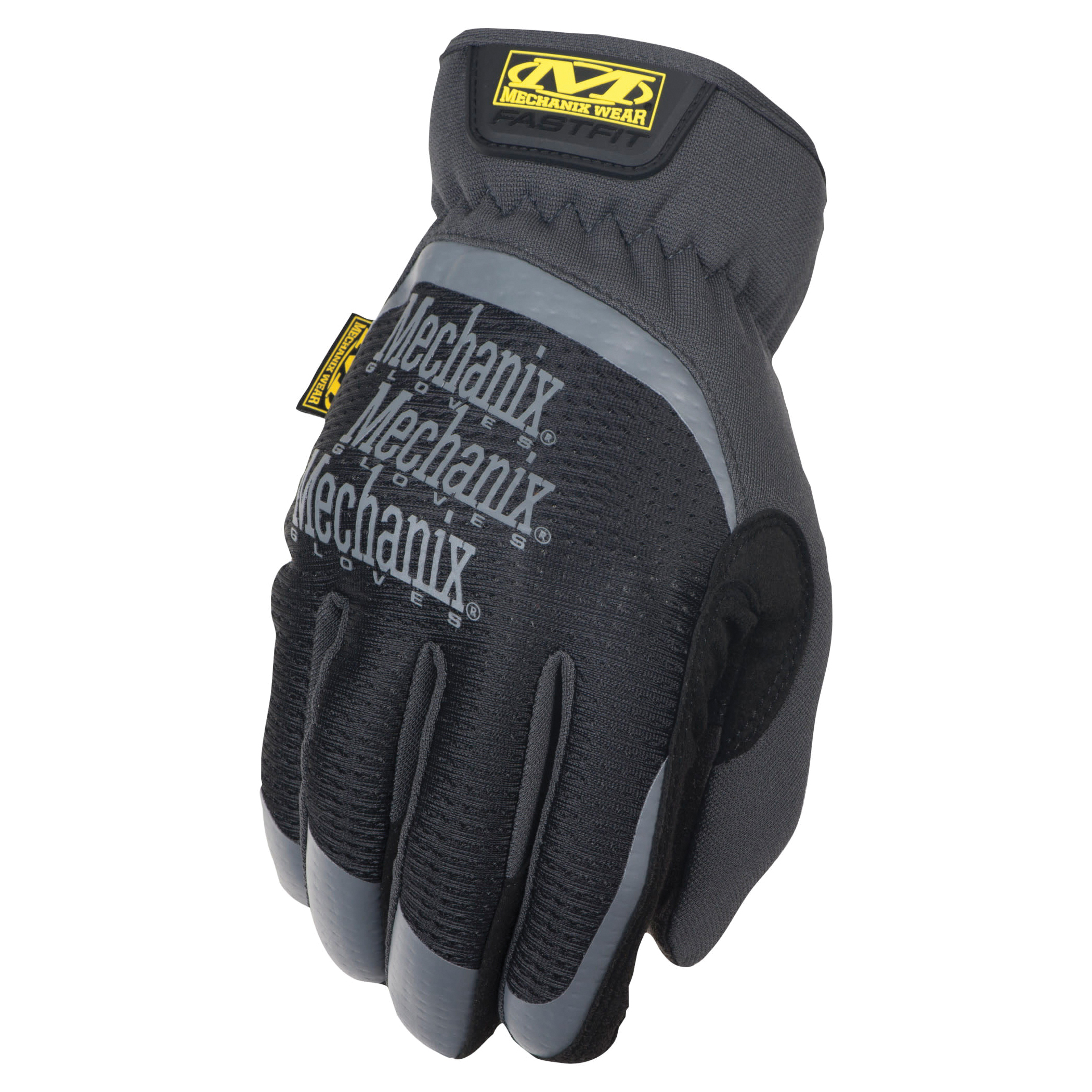 Mechanix Wear® FastFit® 484-MFF-05-011 Work Gloves, XL, Elastic Cuff, Spandex Glove, Black Glove