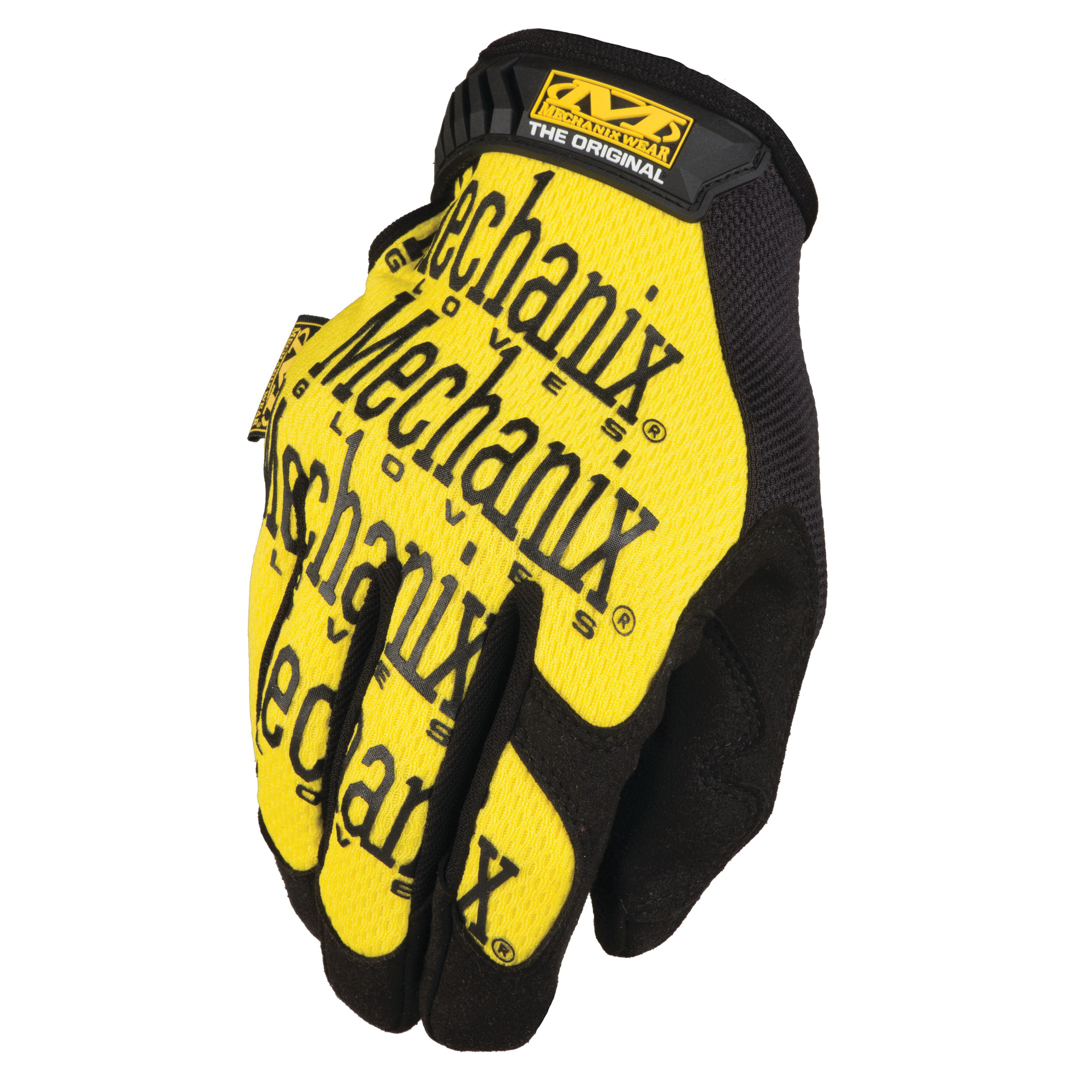 Mechanix Wear® The Original® 484-MG-01-011 Work Gloves, XL, Reinforced Thumb, Spandex Glove, Yellow Glove
