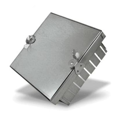 MetalZinc AD0030-DB Duct Board Access Door, 10 in L, 10 in W, 24 ga, Galvanized, Steel