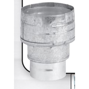 Metal Fab Round Draft Hood Connector, 3 inch, 5-1/2 inch H