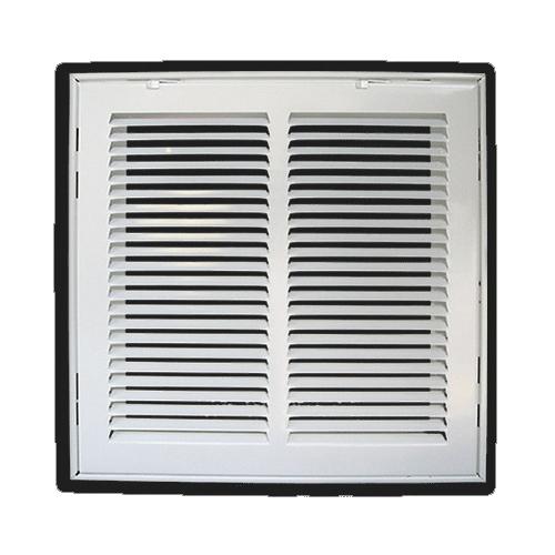 Metal-Fab&reg; MFRFG Series MFRFG1620W Return Air Filter Grille, 16 x 20 in, Steel, Powder-Coated, White