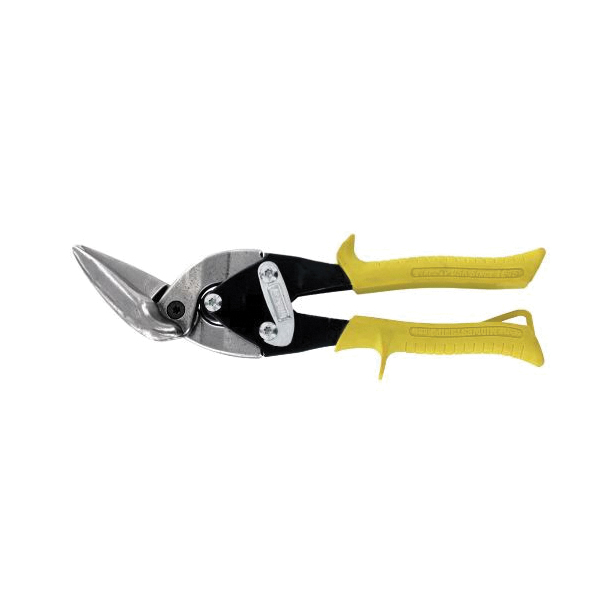 Midwest Snips® MWT-6510S Offset Cut Aviation Snips, 9-3/4 in OAL, 1-1/2 in L Cut, Straight Cut, Forged Steel Blade