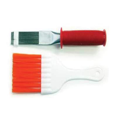 Mill-Rose 73610 Fin and Coil Whisk Brush, 6-3/4 in L Brush, Plastic Handle