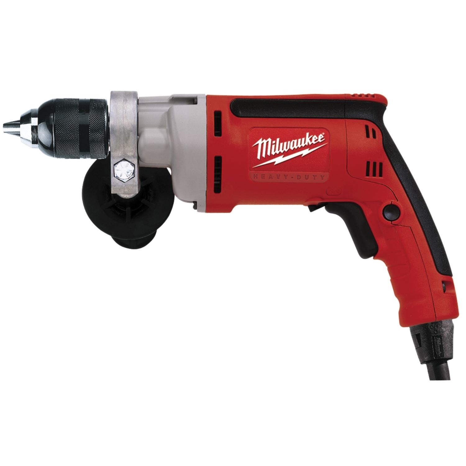 Milwaukee® Magnum 0302-20 Electric Drill, 1/2 in Keyless, Single Sleeve Chuck, 120 VAC, 1/2 hp, 0 to 850 rpm (Bare Tool)
