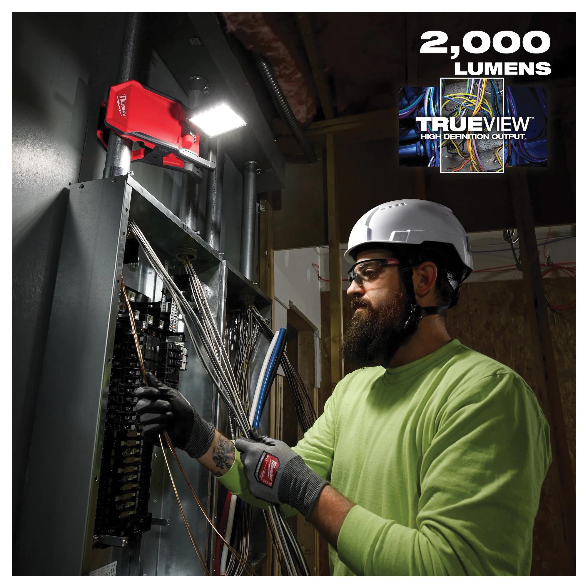 Milwaukee® M18™ ROVER™ 2358-20 Cordless Clamping Flood Light, Tool/Kit: Tool, 11.42 in OAL, LED Lamp