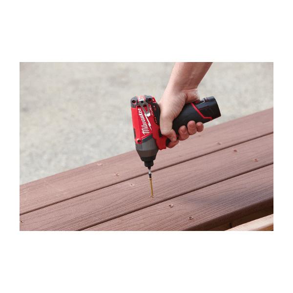 Milwaukee® M12 Fuel Compact Cordless Impact Driver, 1/4 in Hex/Straight Drive, 3550 bpm, 1200 in-lb Torque, 12 V (Bare Tool) thumbnail 3