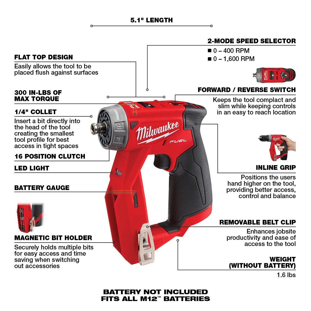 Milwaukee® 2505-20 MWK2505-20