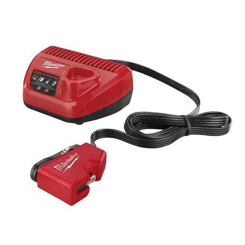 Milwaukee&reg; 2510-20 M12&trade; AC/DC AC Wall and DC Vehicle Charger, For Use With M12&trade; REDLITHIUM&trade; and M12&trade; Lithium-Ion Battery, Lithium-Ion Battery, 40 min Charging Time, 1 Battery