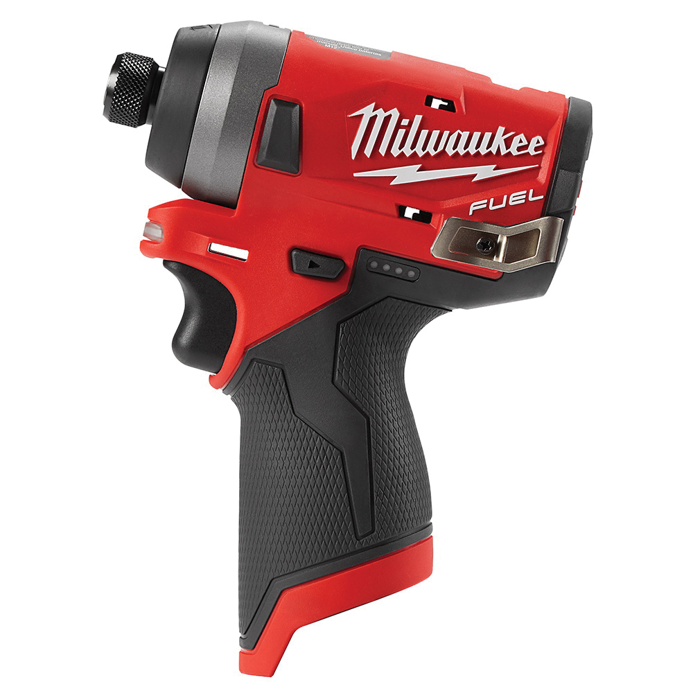 Milwaukee® 2553-20 Impact Driver, 1/4 in Drive, Hex Drive, 1300 in-lb, 12 VDC, Lithium-Ion Battery, 2 Ah, 3300 rpm Speed