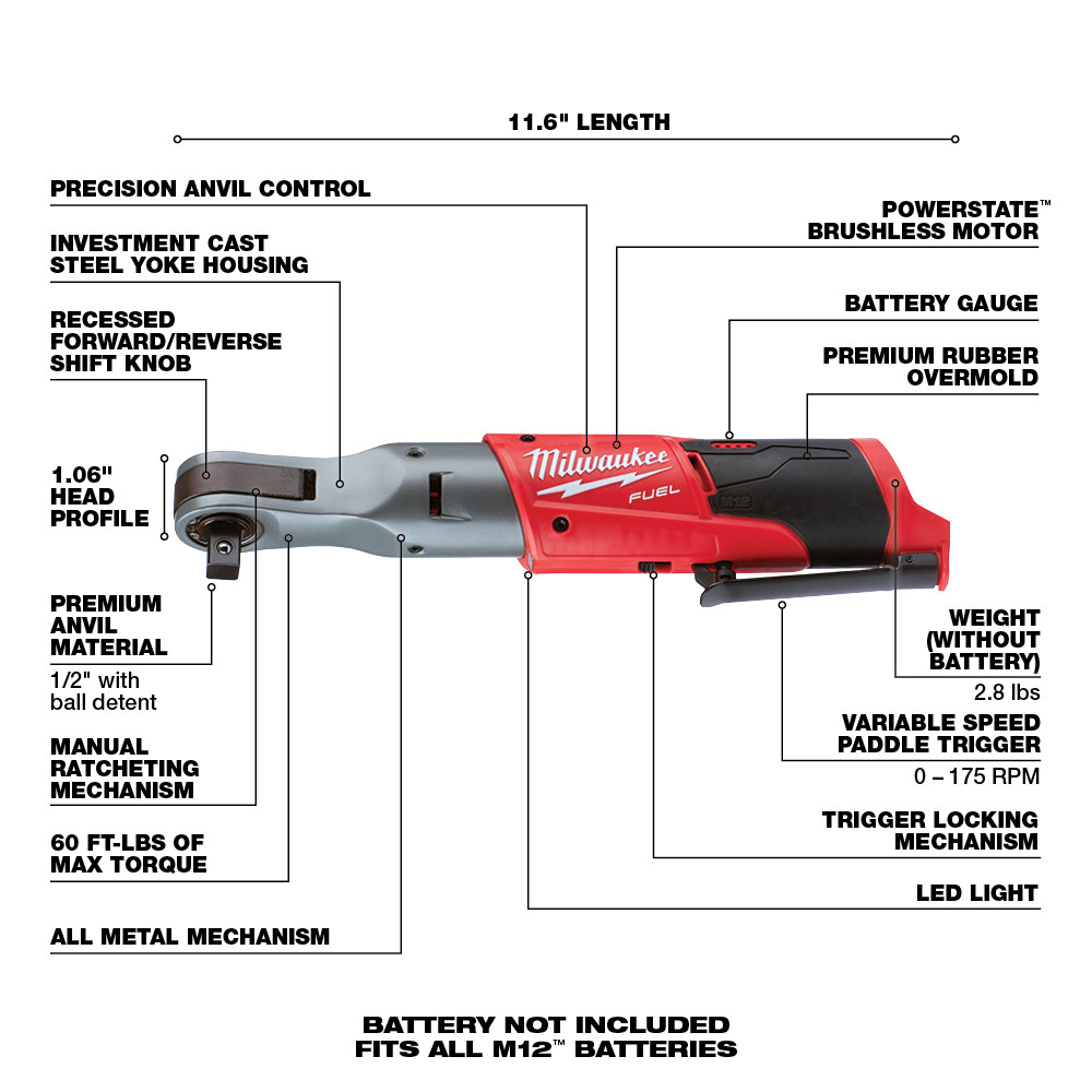 Milwaukee® 2558-20 MWK2558-20