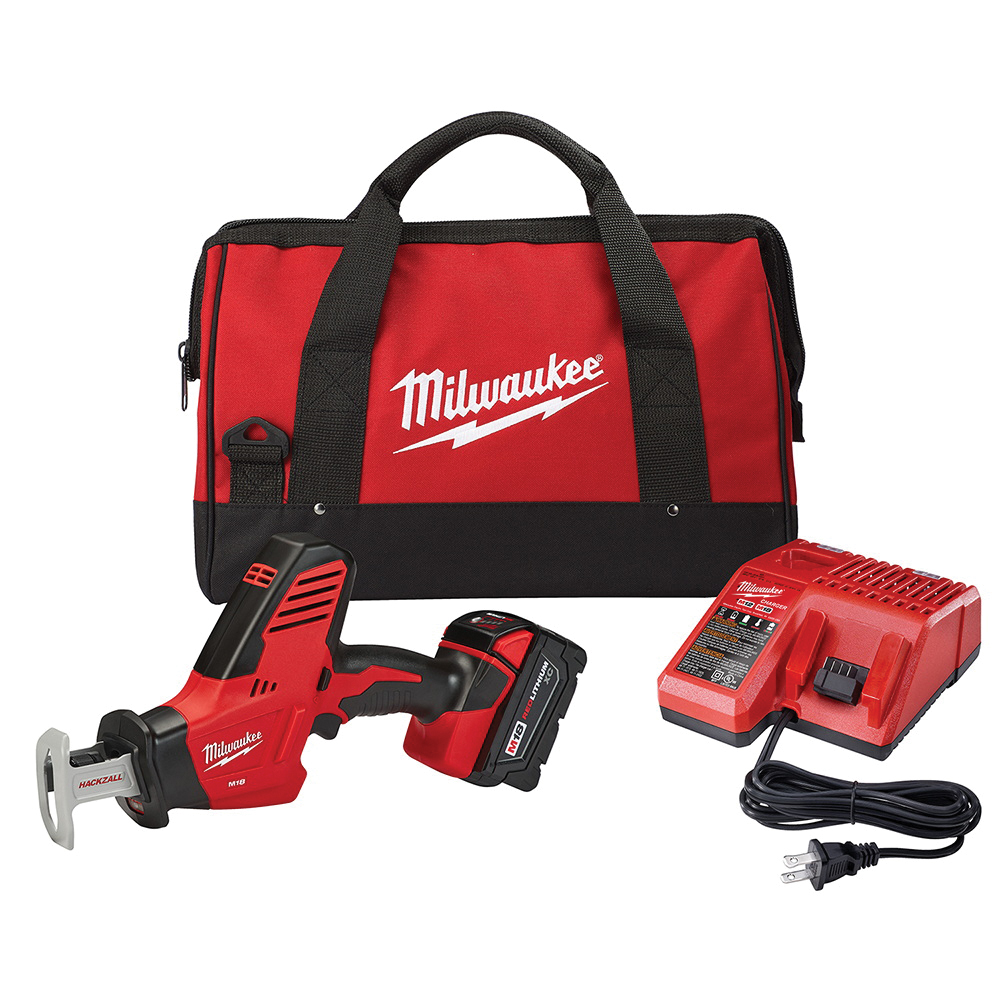 Milwaukee® 2625-21 Reciprocating Saw Kit, 3/4 in L Stroke, 3000 spm Stroke, 18 V, M18 RedLithium Battery, 13 in OAL