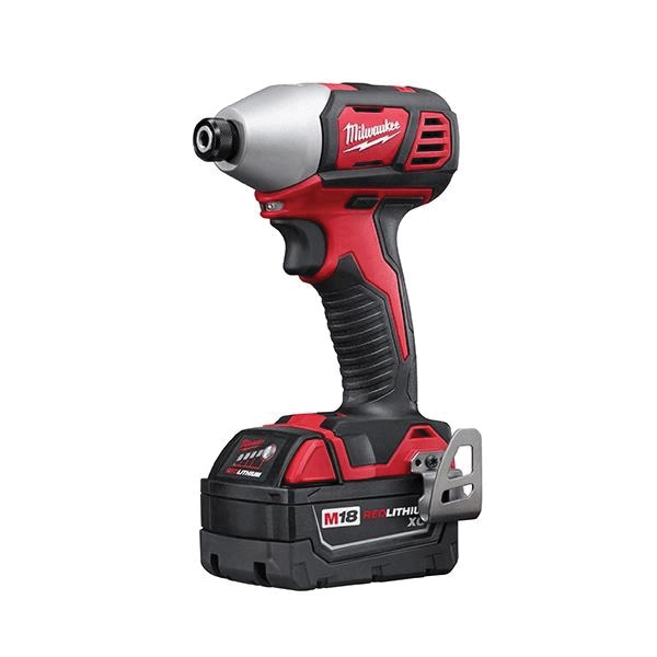 Milwaukee® M18 Cordless Impact Driver Kit, 1/4 in Hex/Straight Drive, 0 - 3350 bpm, 1500 in-lb Torque, 18 V