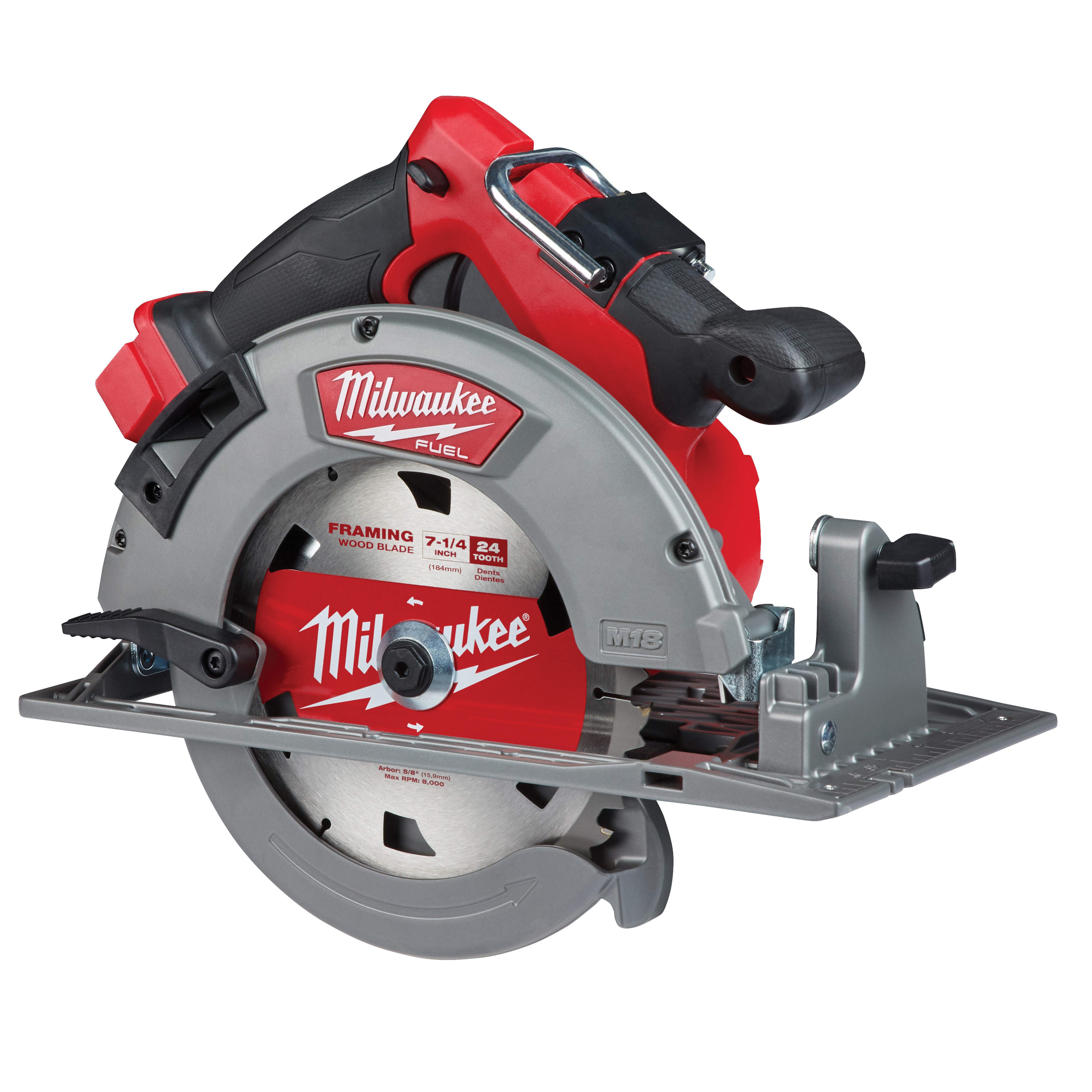 Milwaukee® M18 FUEL™ 2732-20 Circular Saw, Tool/Kit: Tool, 7-1/4 in Dia Blade, 1-7/8 in, 2-1/2 in D Cutting, 18 VDC