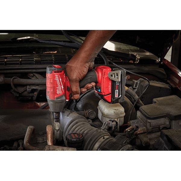 Milwaukee® M18 Fuel Brushless Compact Impact Wrench Kit, 3/8 in Straight Drive, 0 to 3200 bpm, 210 ft-lb Torque, 18 V thumbnail 2