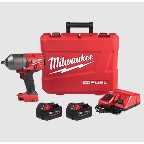 Milwaukee® 2767-22R Impact Wrench, Tool/Kit: Kit, 1/2 in Drive, 1400 ft-lb, 0 to 2100 ipm, 18 V, Lithium-Ion Battery