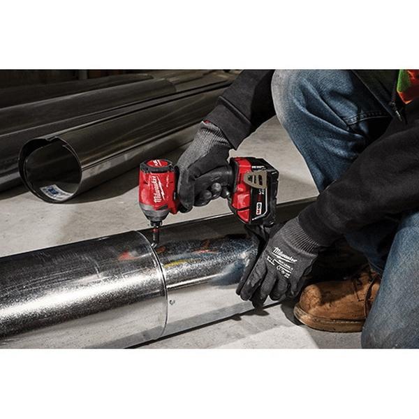 Milwaukee® 2853-22CT Cordless Hex Impact Driver CP Kit, Tool/Kit: Tool, 1/4 in Drive, Hex Drive, 2000 in-lb, 18 V