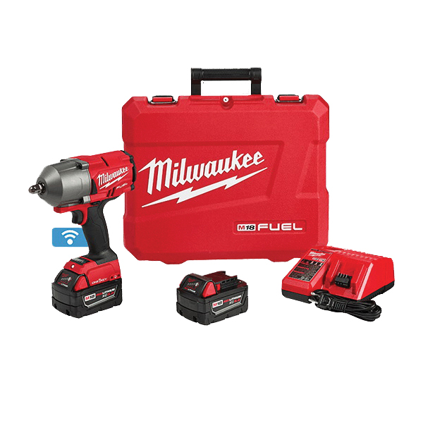 Milwaukee® M18™ FUEL™ 2862-22 High-Torque Impact Wrench Kit, Tool/Kit: Kit, 1/2 in Drive, Square Drive, 100, 2 ipm