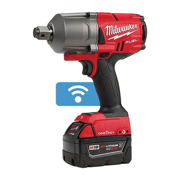 Milwaukee Cordless High Torque Impact Wrench Kit With Friction Ring, 3/4 in Drive, 1500 ft-lb