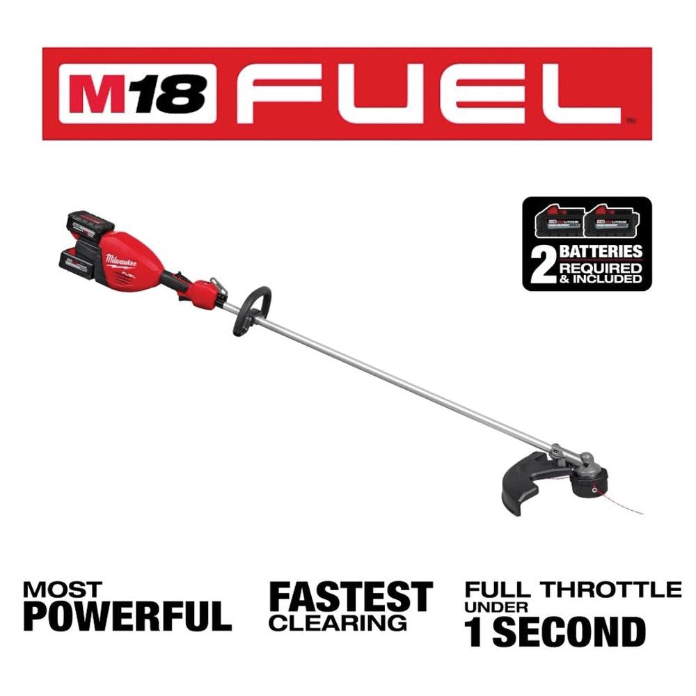 Milwaukee® M18 FUEL™ 3006-22 Dual Battery String Trimmer Kit, 15 to 17 in W Cutting, 36 V, REDLITHIUM™ Battery, 8 Ah thumbnail 4