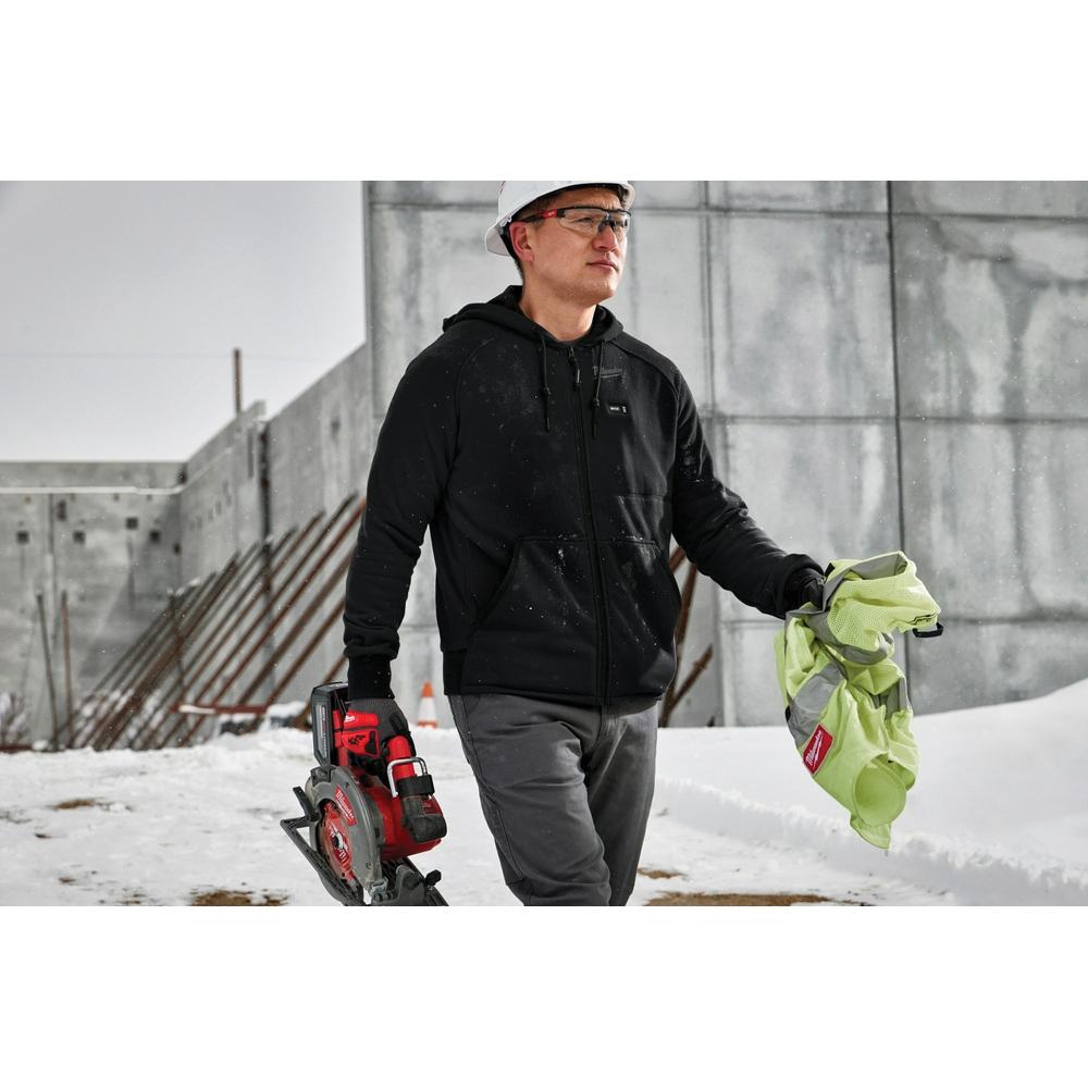 Milwaukee® Heated Hoodie, Black, Men, XL thumbnail 2
