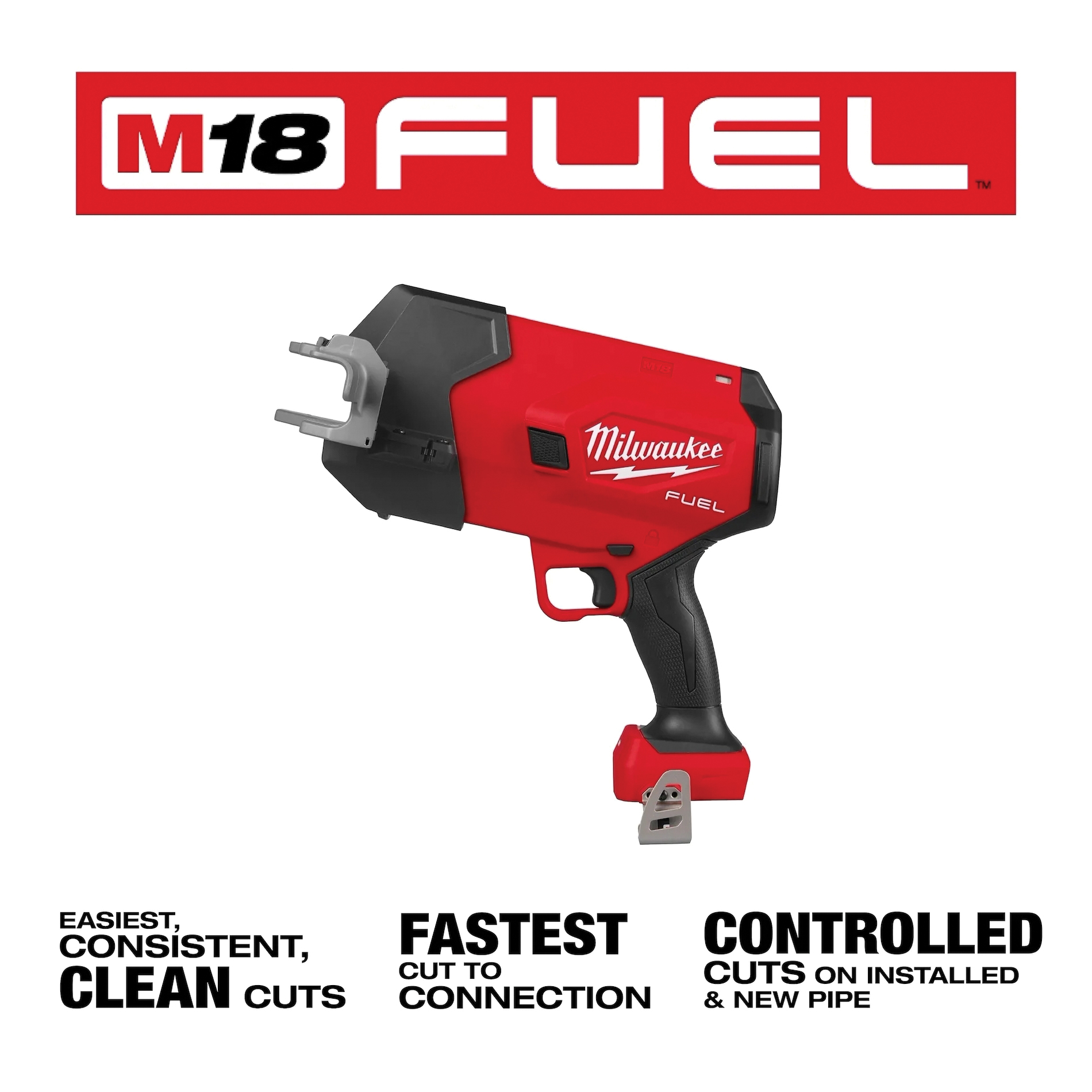 Milwaukee® M18 FUEL™ 3469-20 Pipe Cutter Bare Tool/Kit, Bare Tool/Kit:, Battery Power Source, 1 in Max Pipe/Tube Dia thumbnail 2
